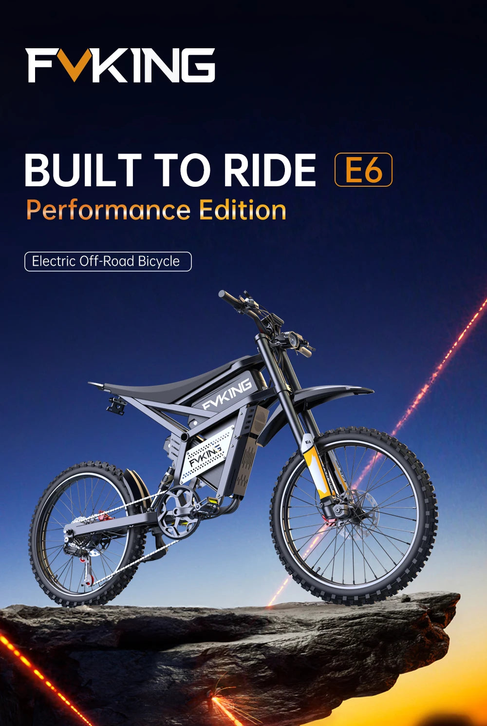 Dual Battery, Peak 2900W 52V, Dual 20Ah, 25inchTires,off-road Mountain E-Bike - Ohberri