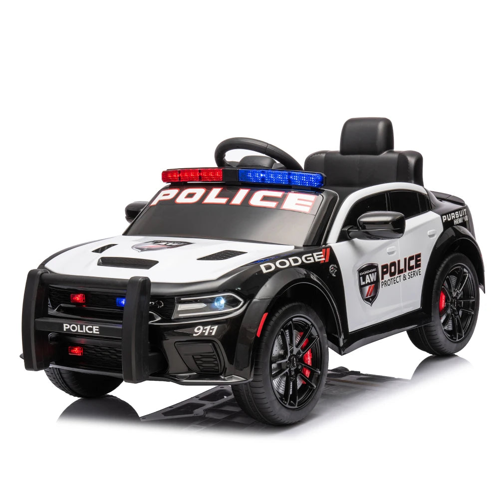 Licensed Dodge Charger,12v Kids ride on police car W/ Remote Control Ohberri