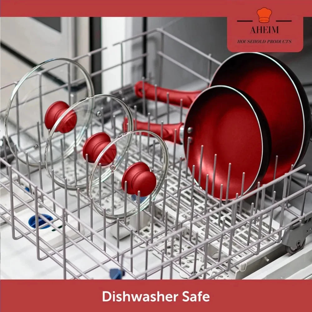 20-Piece Granitestone Pro Hard Anodized Cookware and Bakeware Set with Diamond Nonstick Coating Ohberri