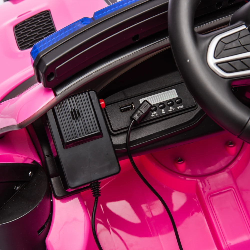 Licensed Dodge Charger,12v Kids ride on police car W/ Remote Control Ohberri