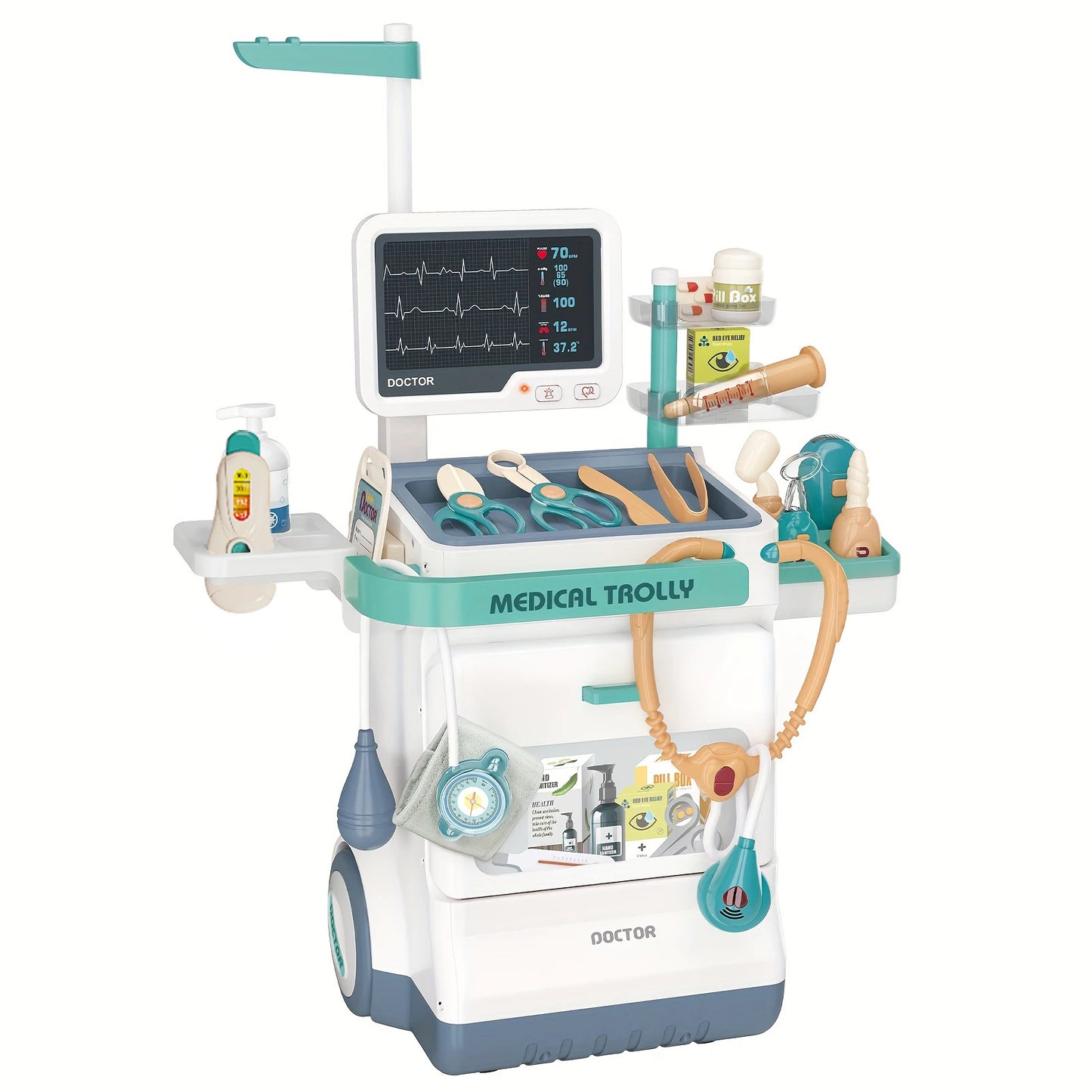 Children's Doctor Toy Set Role-Playing Injection and Stethoscope Simulation - Ohberri