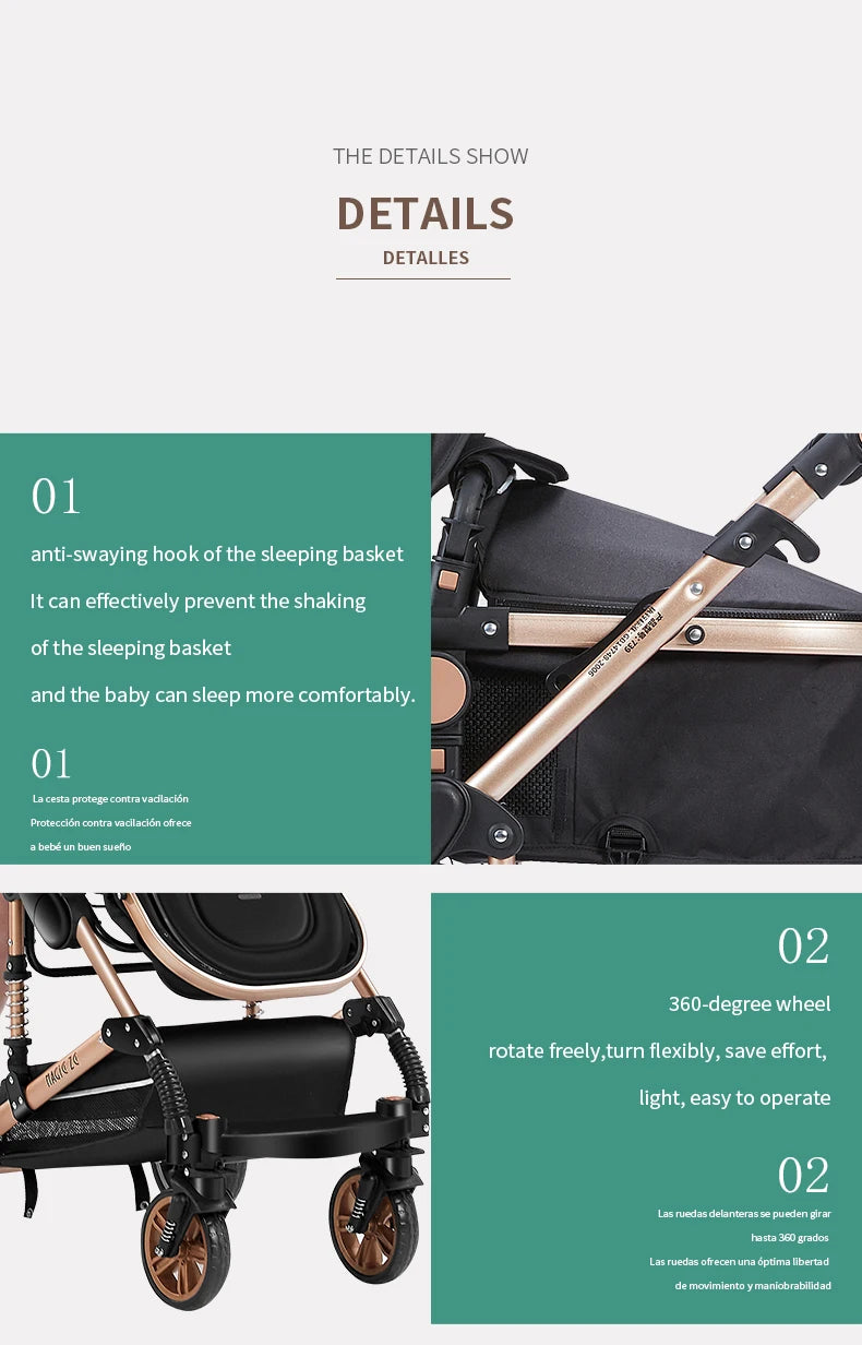 3 in 1 baby  stroller - Ohberri