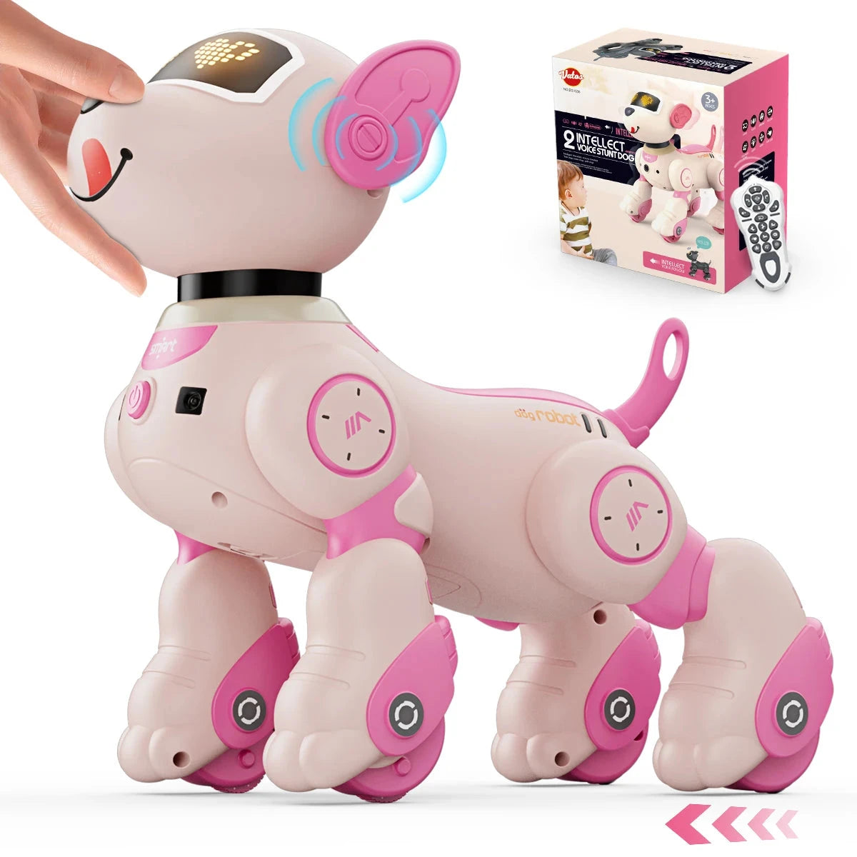 Robot Dog Toy for Kids Voice 2.4GHz Remote Control Robot Pet Touch Sensor 20+ Mode Ohberri