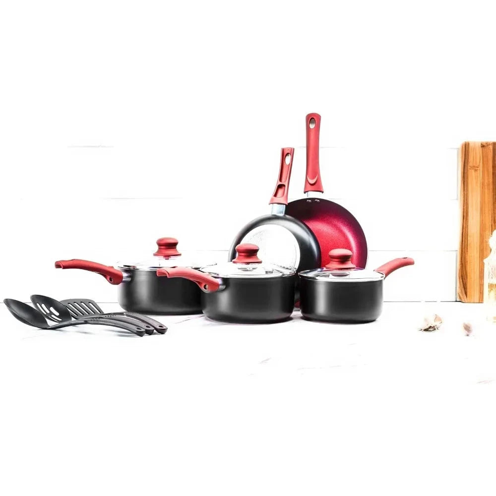 20-Piece Granitestone Pro Hard Anodized Cookware and Bakeware Set with Diamond Nonstick Coating Ohberri