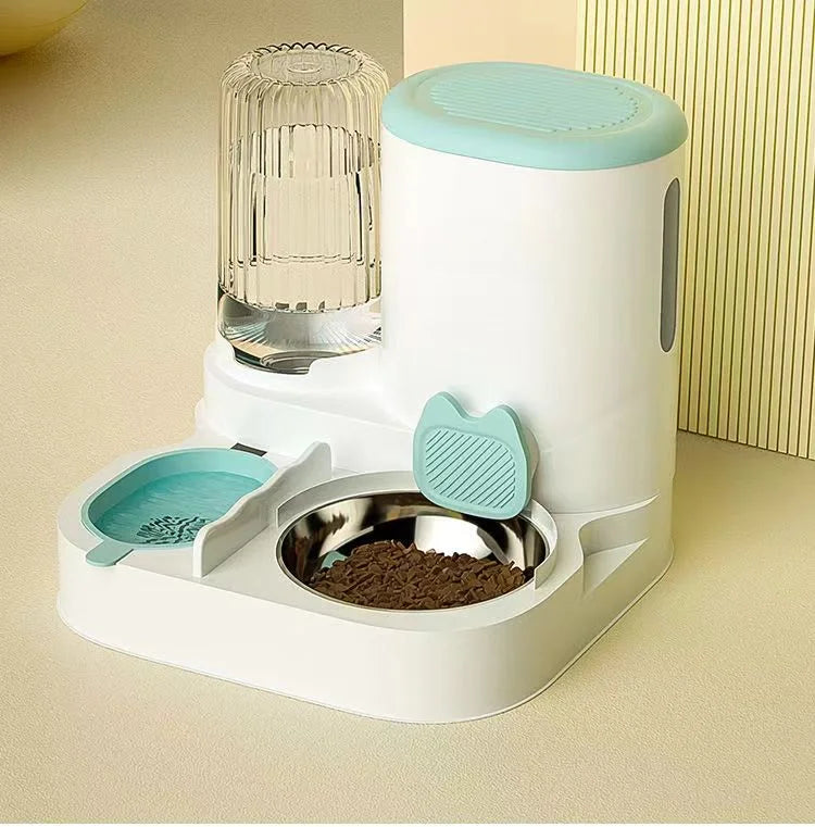 Cat bowl automatic feeder for cats, dogs, pets, water dispensers, integrated cat bowl, cat food basin, dogs, eating, drinking wa Ohberri