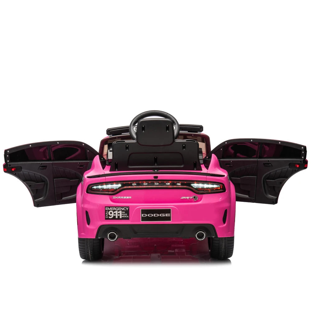 Licensed Dodge Charger,12v Kids ride on police car W/ Remote Control Ohberri