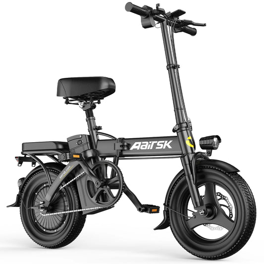 Electric Bike 750W Peak Motor 48V15AH LCD Display 14-inch Tire Electric Bicycle - Ohberri