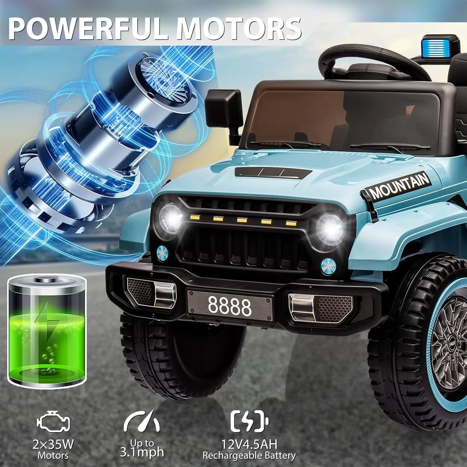 12V Battery Powered Electric Vehicles Toy w/Parent Remote Control - Ohberri