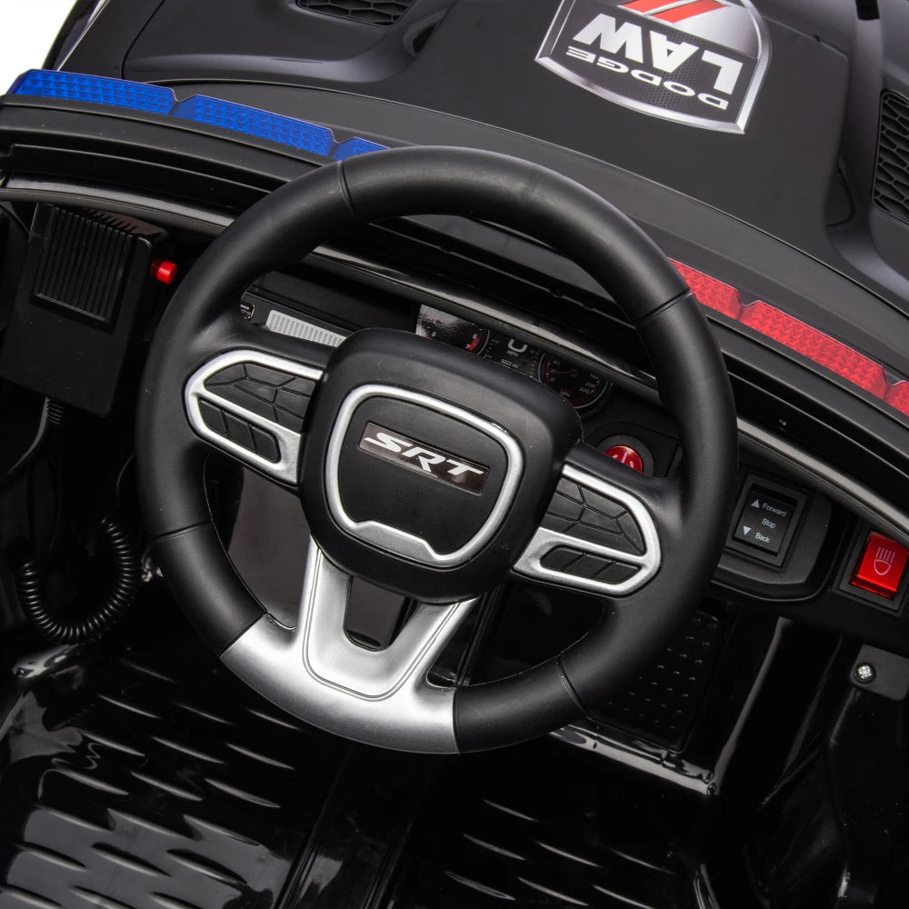 Licensed Dodge Charger,12v Kids ride on police car W/ Remote Control Ohberri