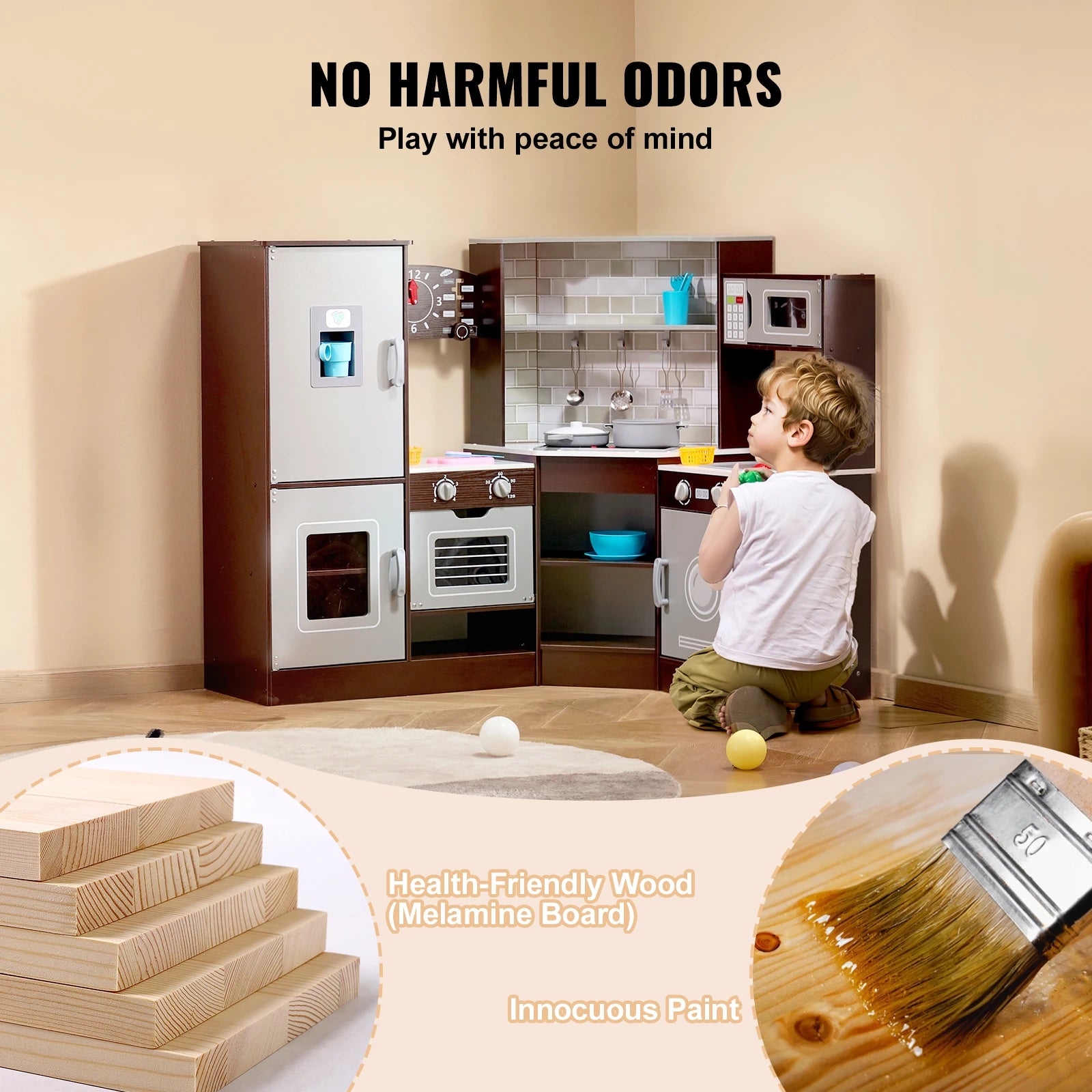 Play Kitchen Set Kitchenware Accessories with Ice Maker f - Ohberri