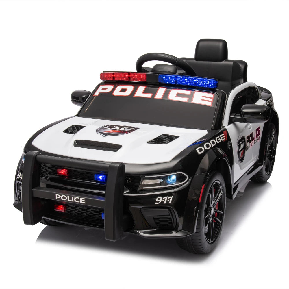 Licensed Dodge Charger,12v Kids ride on police car W/ Remote Control Ohberri