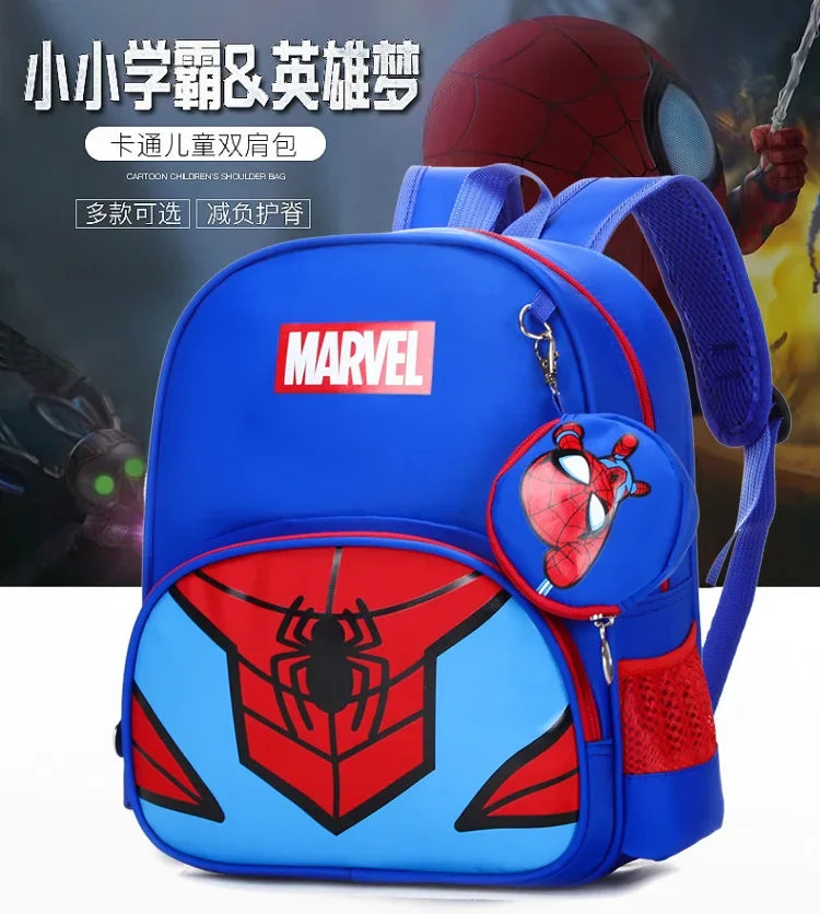 New Children School Bag Boys Girls Spider Man Cartoon Kindergarten Schoolbags Kids Orthopedic Backpacks 4-13 Year - Ohberri