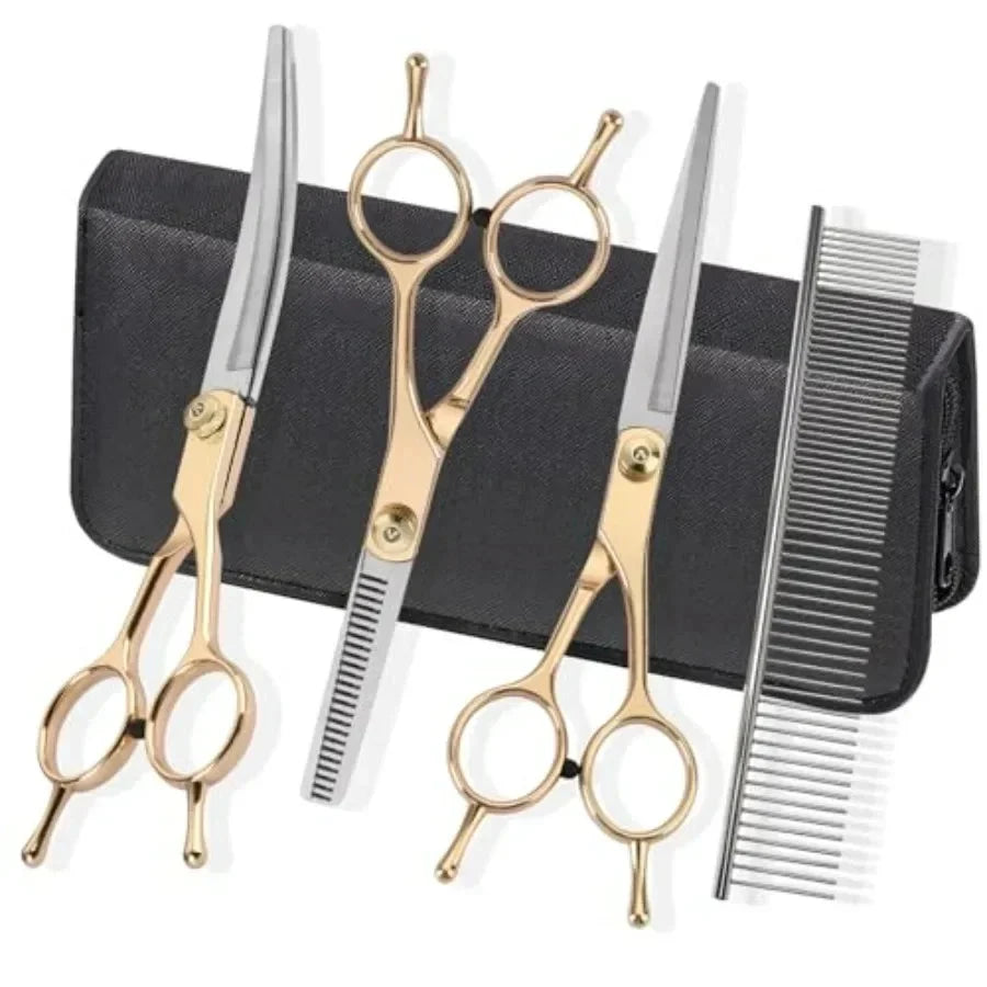Dog Grooming Kit Hair Scissors Thinning Shears Set Ohberri