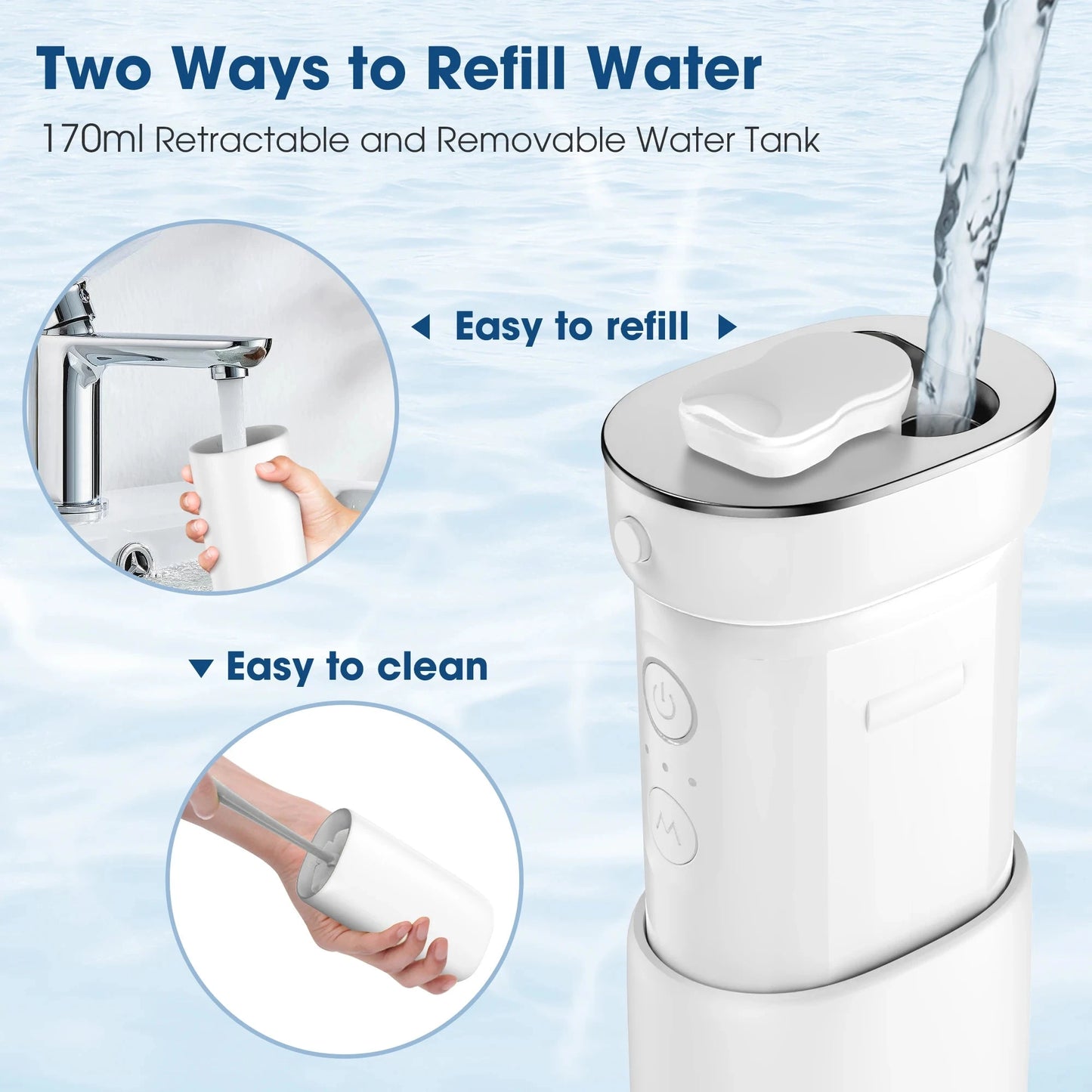 Oral Irrigator Water Flosser Portable Ohberri