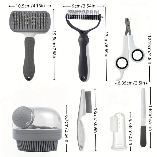 8pcs/set Dog Grooming Kit Ohberri