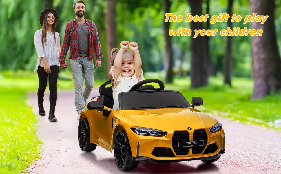 12V Ride On Car for Kids,Licensed M4 Battery Powered Vehicle Car With Remote Control - Ohberri
