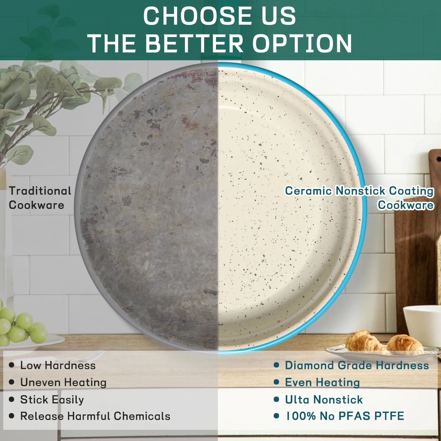 13-Piece Luxury Non-Stick Cookware Set Ohberri