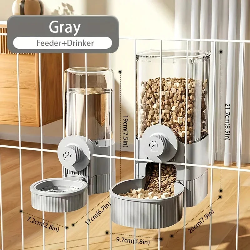 Cat bowl automatic feeder for cats, dogs, pets, water dispensers, integrated cat bowl, cat food basin, dogs, eating, drinking wa Ohberri