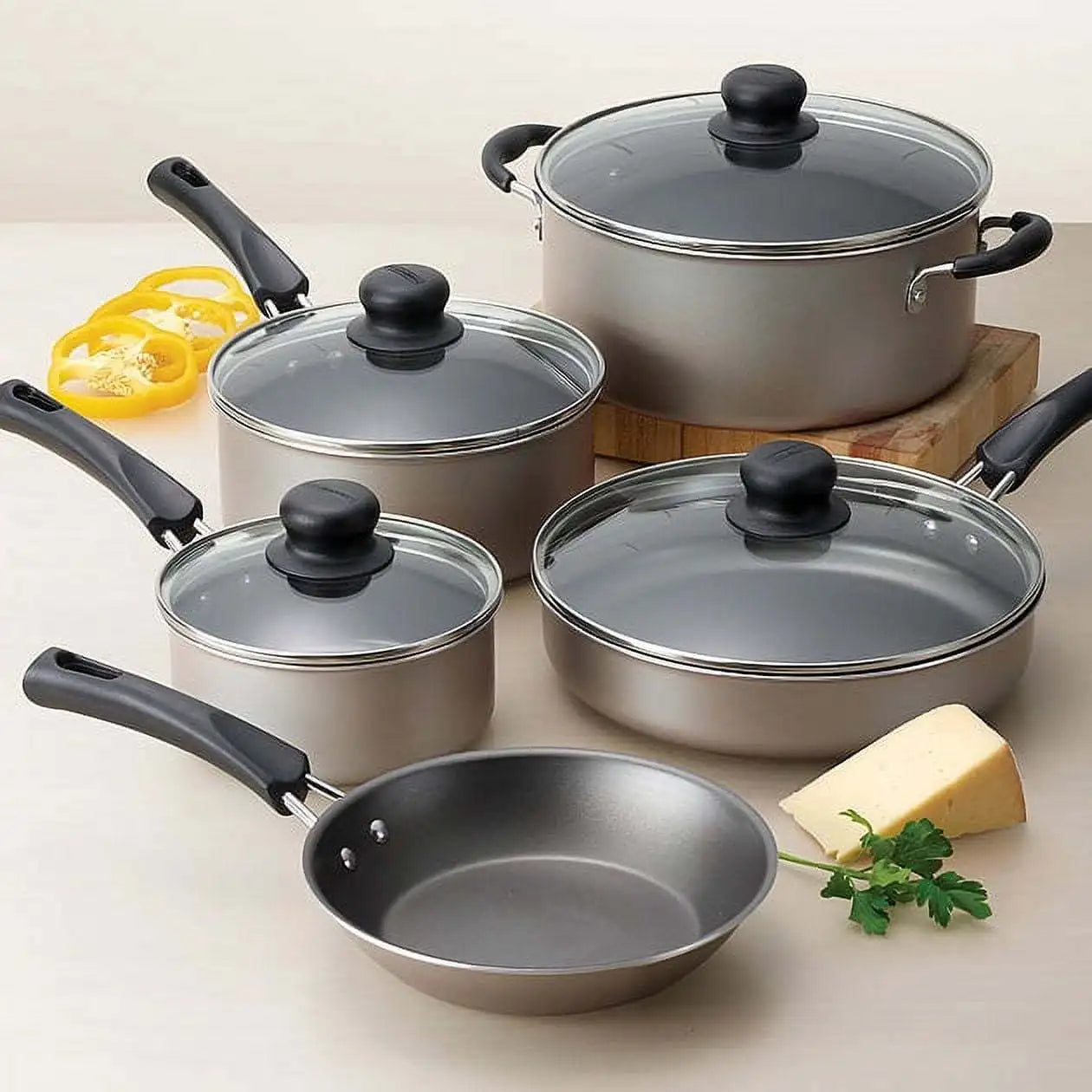 non-stick cookware champagne set lightweight Ohberri