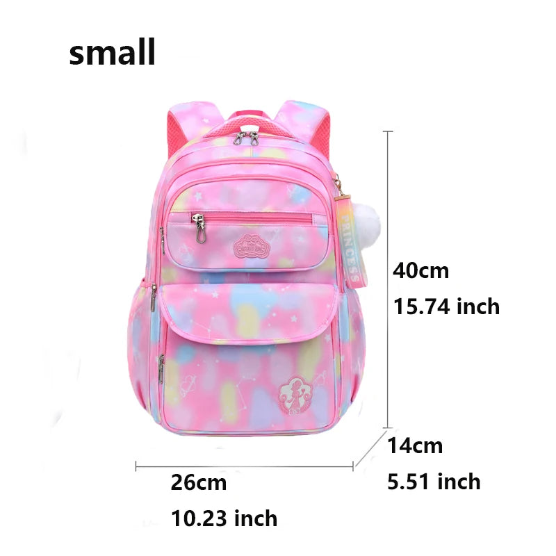 Children Girl Backpack School Bag Pink For Kid Child Teenage Schoolbag Primary Kawaii Cute Waterproof - Ohberri