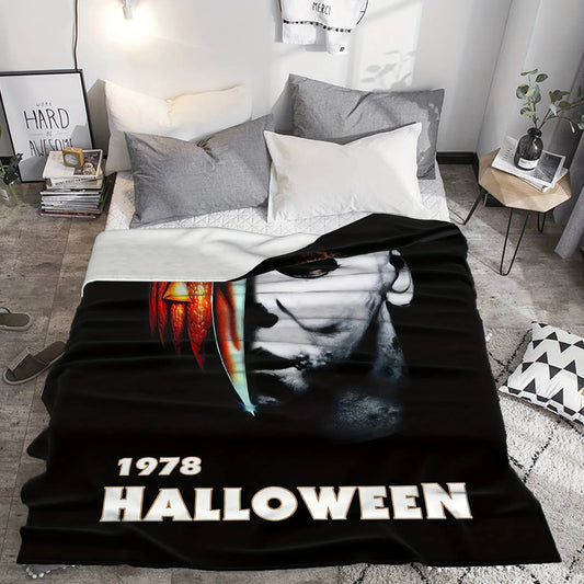 Halloween Horror Movie Throw Blanket Ohberri