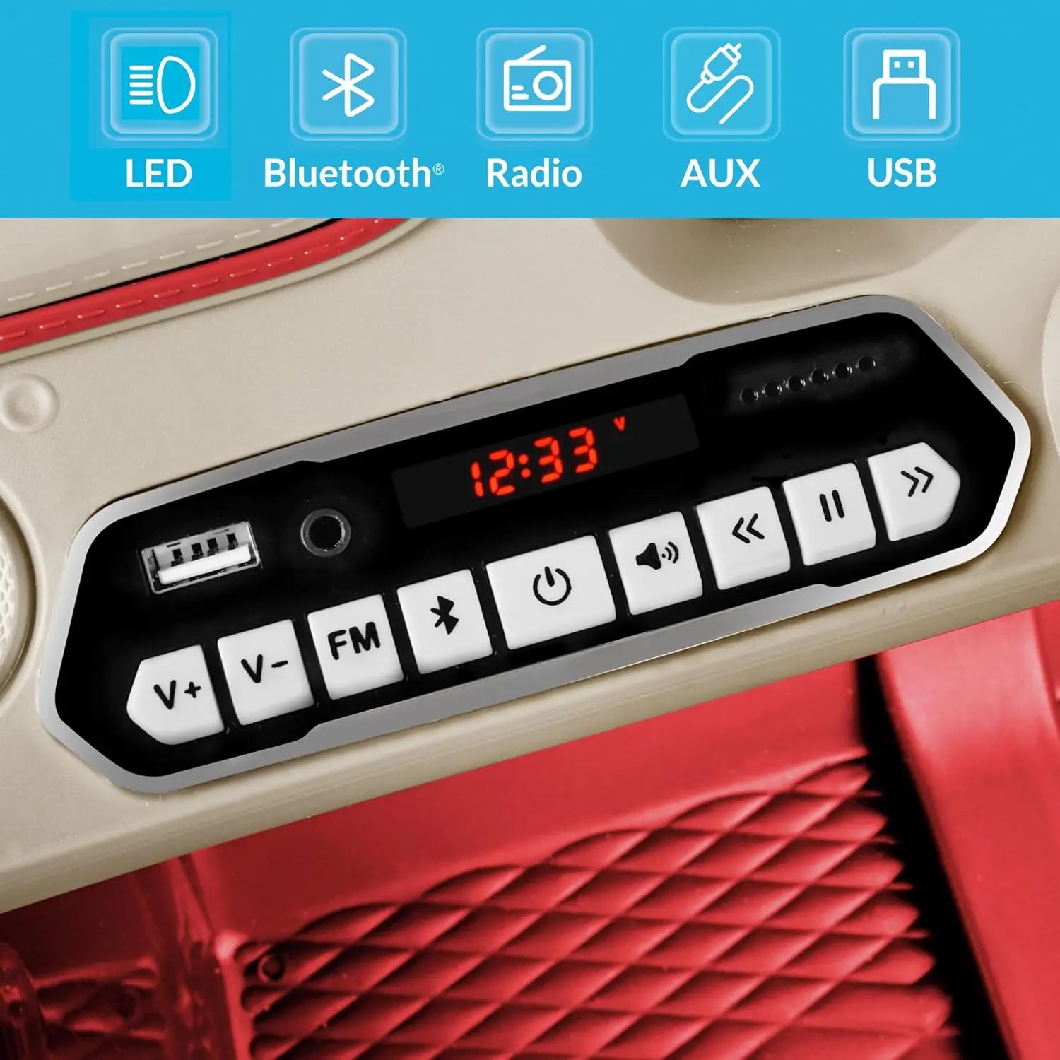 12V Battery Powered Electric Vehicle Toy w/Parent Remote Control, 3 Speeds - Ohberri