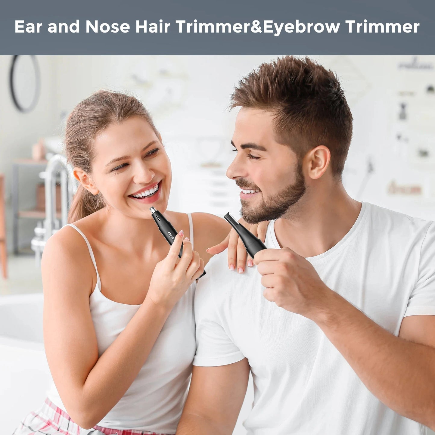 2-IN-1 Nose Hair Trimmer Men Women Ear Hair Trimmer Small Electric Trimmer Ohberri