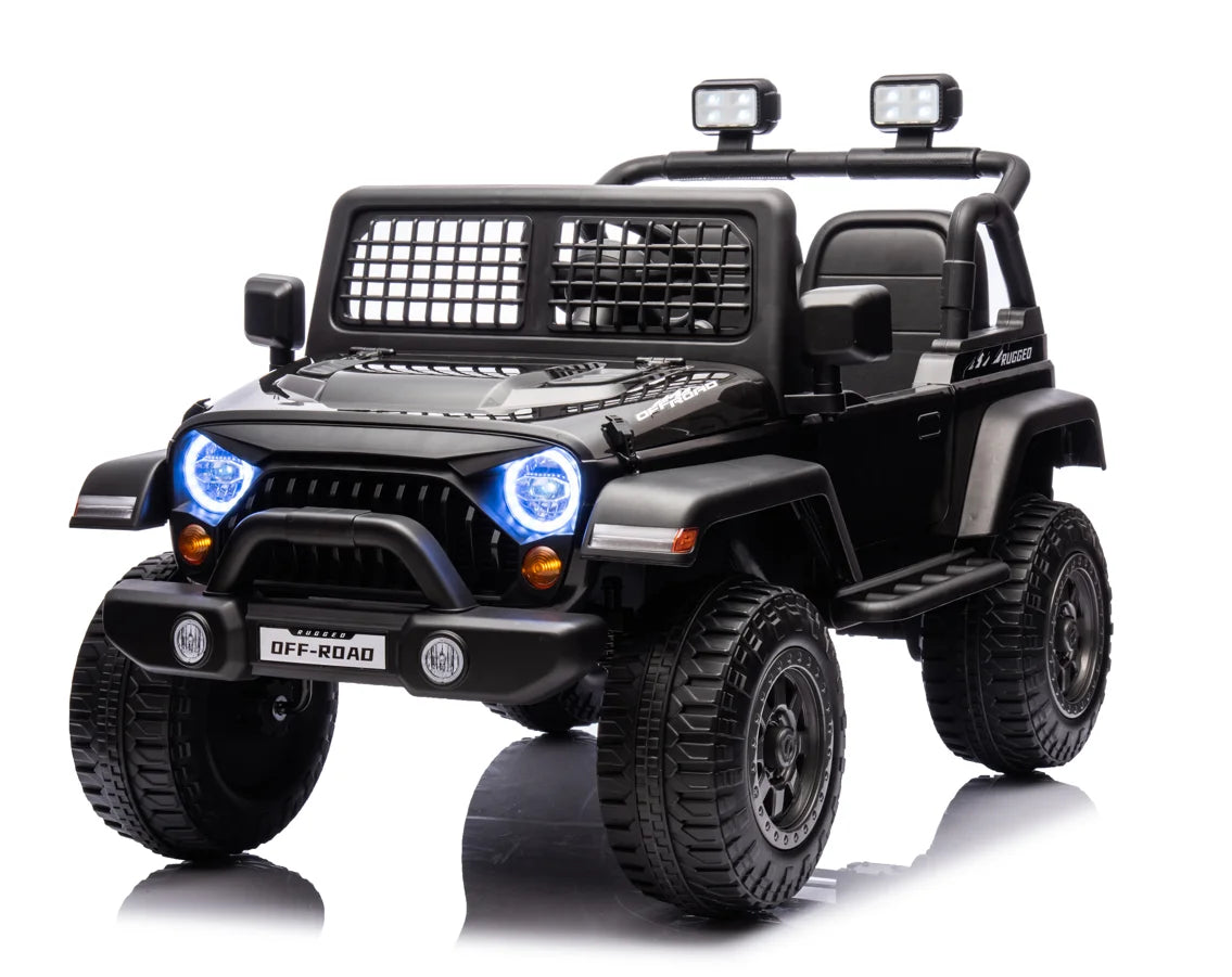 24V Battery Powered Kids Ride On Car Truck Four-wheel Drive Off-Road Controller Double Seats Ohberri