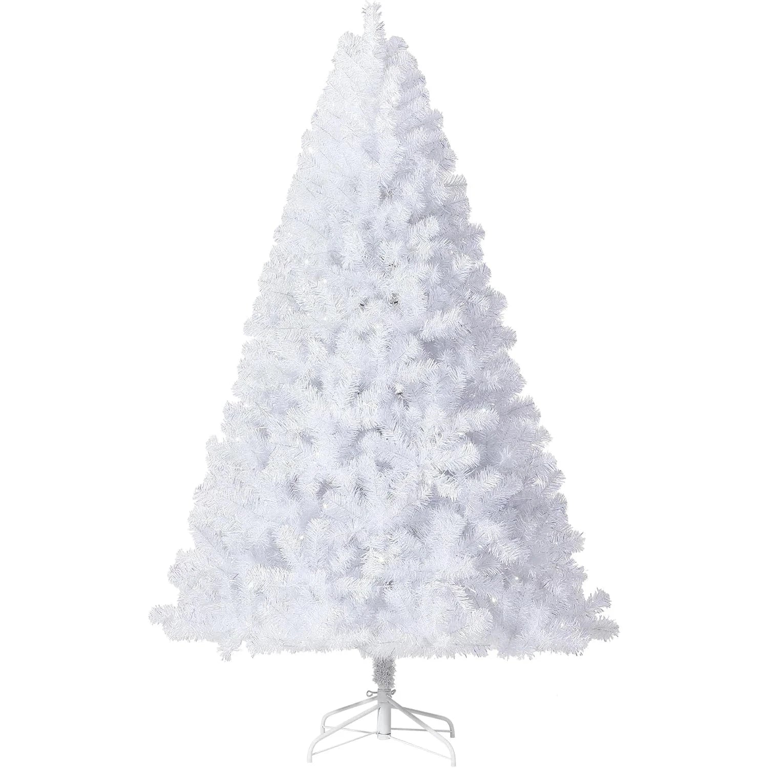 4.5/6/7.5/9Ft Prelit Christmas Tree Rose Gold Tinsel Christmas Tree With Warm White Led Lights Sparkle Ohberri
