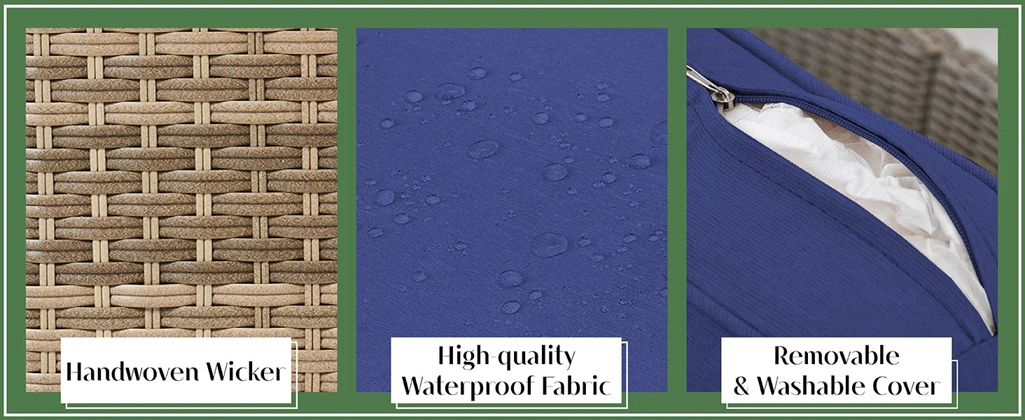 Furniture Sets, 3 Piece Half-Moon Sectional Round Sofa Set - Ohberri