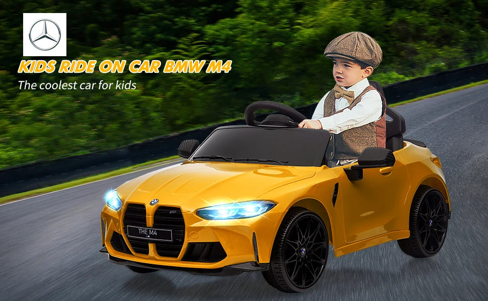 12V Ride On Car for Kids,Licensed M4 Battery Powered Vehicle Car With Remote Control - Ohberri