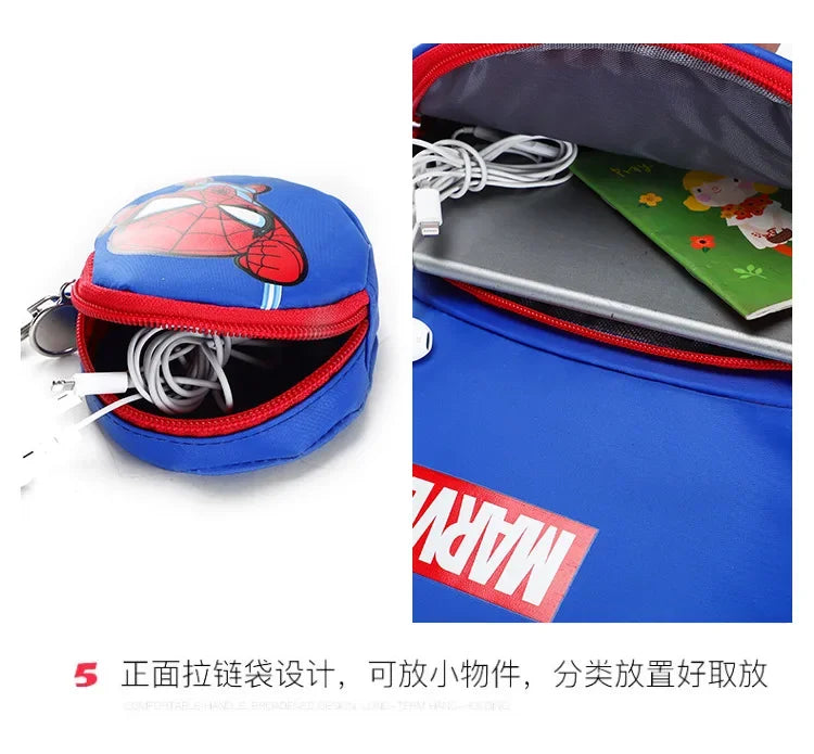 New Children School Bag Boys Girls Spider Man Cartoon Kindergarten Schoolbags Kids Orthopedic Backpacks 4-13 Year - Ohberri