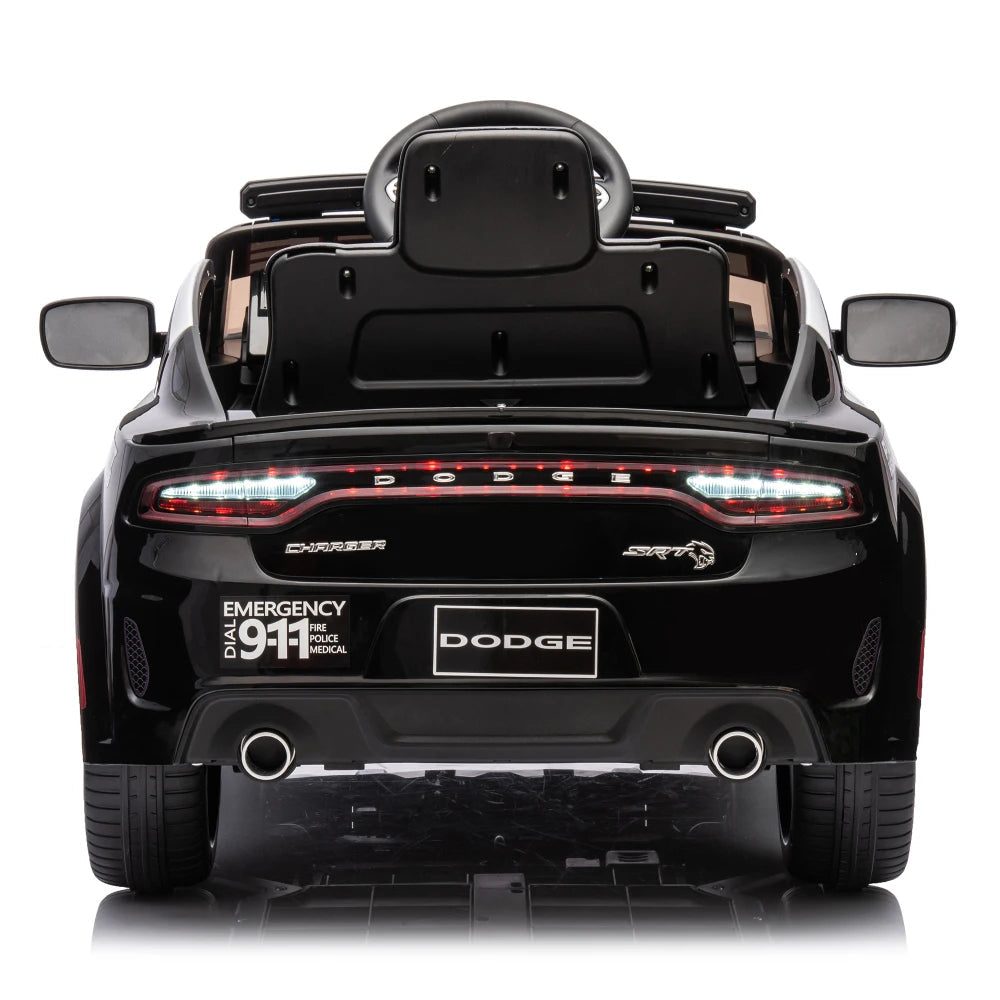 Licensed Dodge Charger,12v Kids ride on police car W/ Remote Control Ohberri