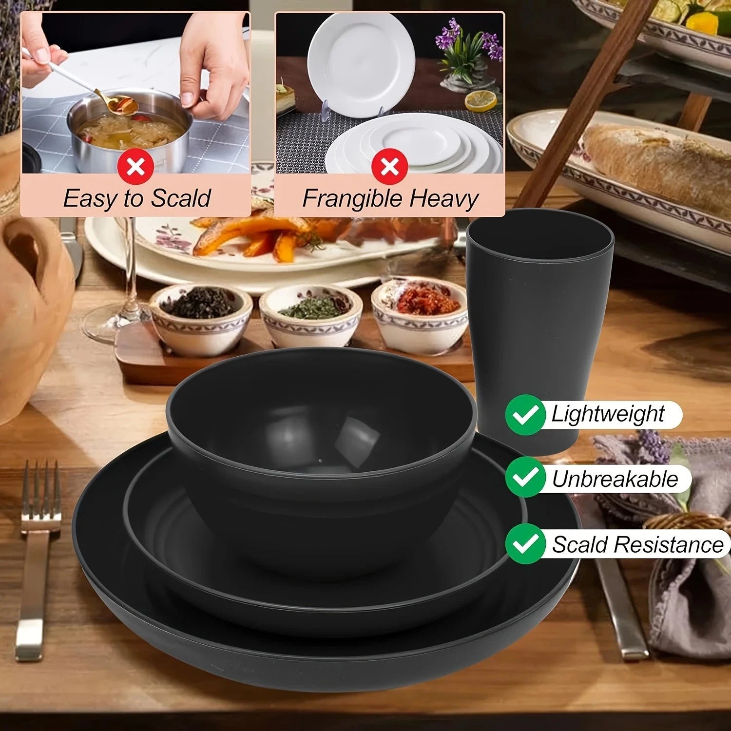 Dinnerware Set 32-Piece Ohberri