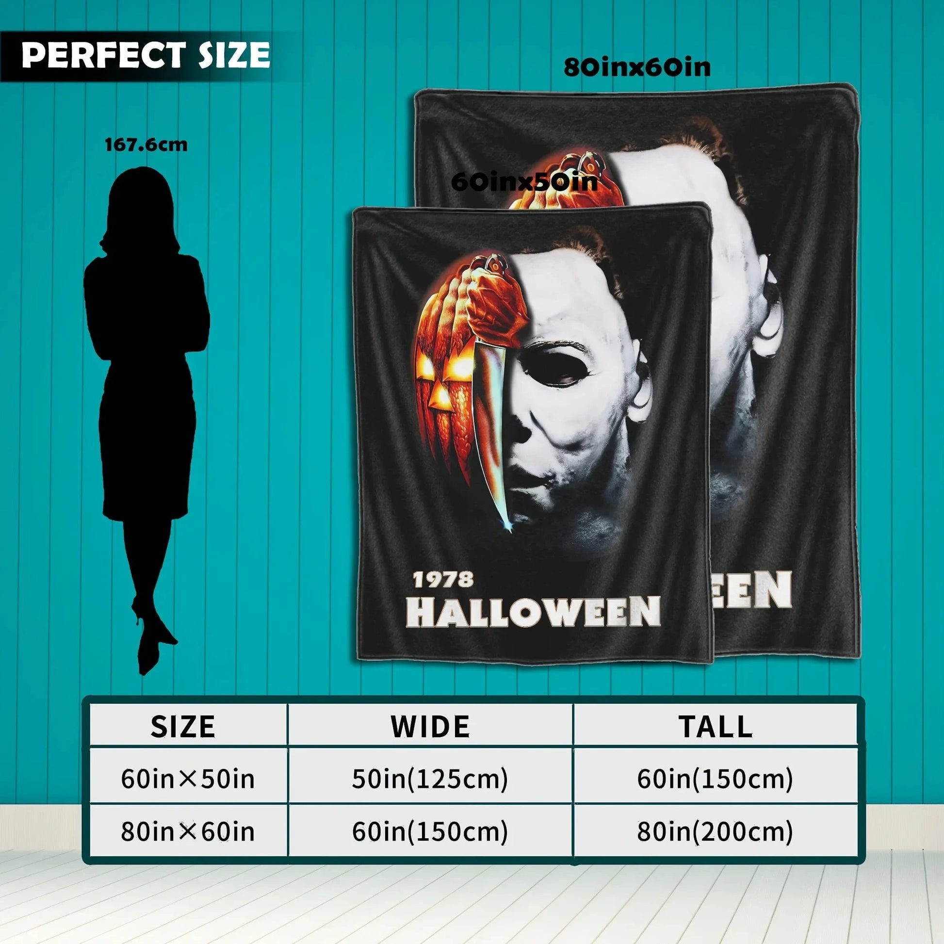 Halloween Horror Movie Throw Blanket Ohberri