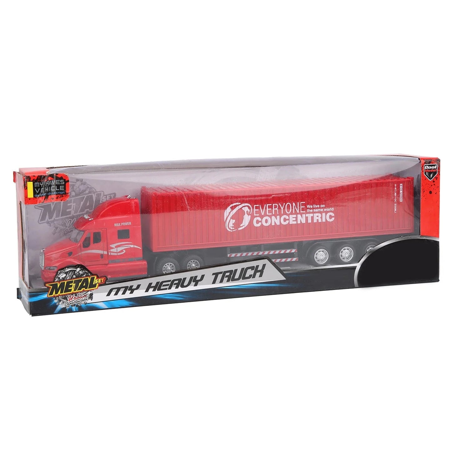 Alloy Simulation Container Car Model Ohberri