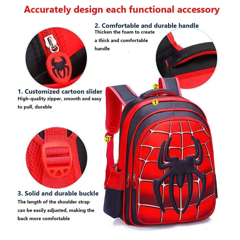 Spider King 3D Kids Backpack - Durable and Stylish Design! Ohberri