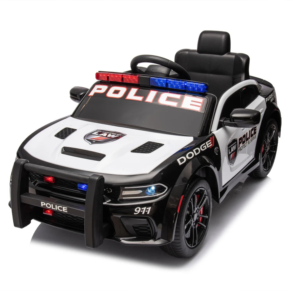 Licensed Dodge Charger,12v Kids ride on police car W/ Remote Control Ohberri