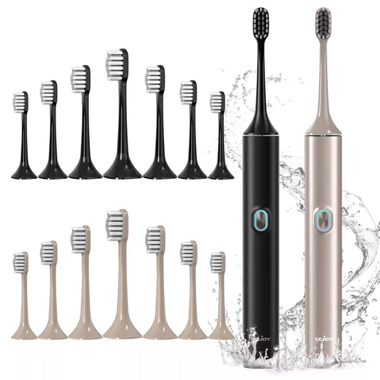 Electric Toothbrush with 8 Brush Heads for Adults Rechargeable Ohberri