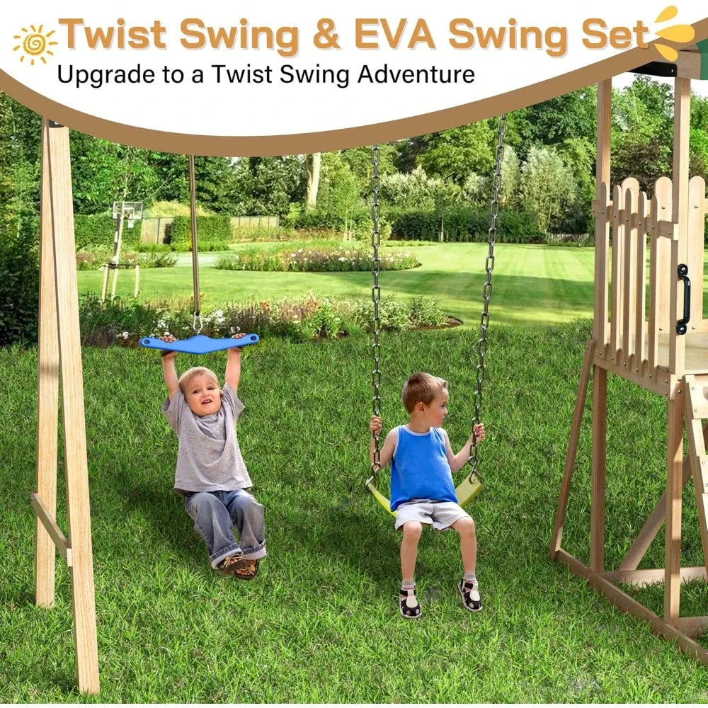Wooden Swing Set Ohberri