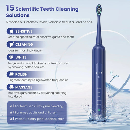 Sonic Rechargeable Ultra Whitening Electric Toothbrush Ohberri