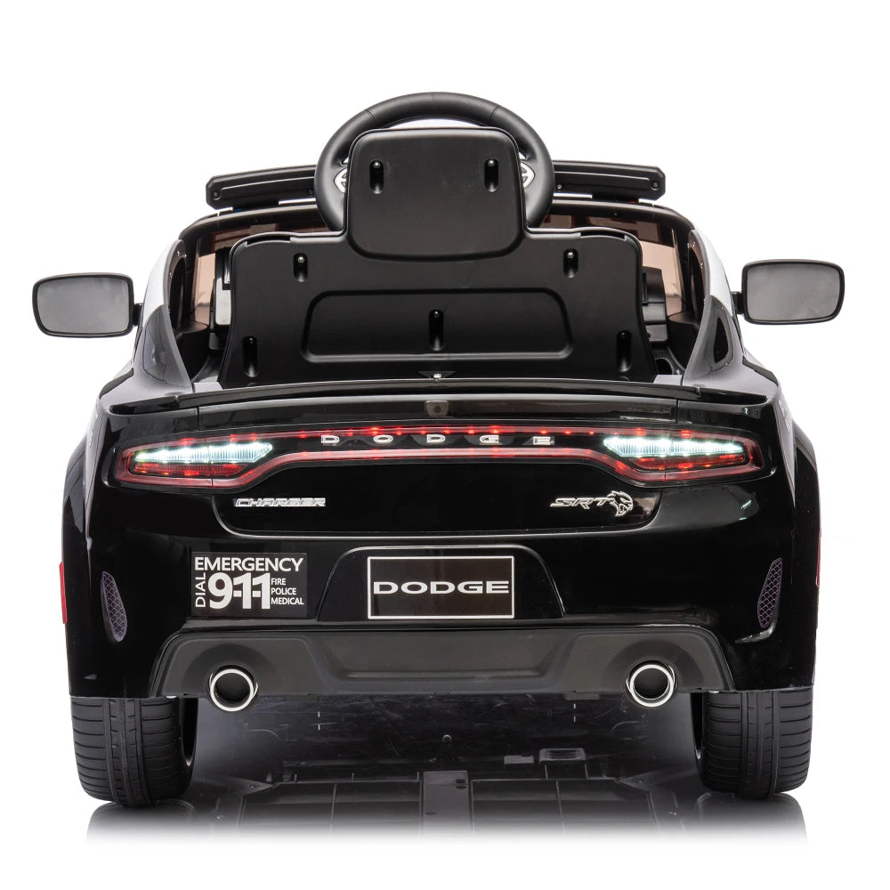 Licensed Dodge Charger,12v Kids ride on police car W/ Remote Control Ohberri