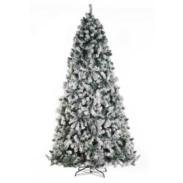 9ft 2094 Branch Automatic Tree Structure PVC Material Green Flocking 900 Lights Warm Color Four Colors 8 Modes Ohberri