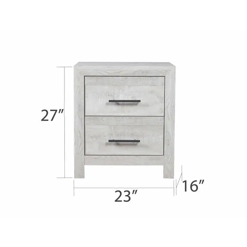 Modern Twin 5PC Storage Bedroom Set - Natural Wood Finish, Elegant Design - Ohberri