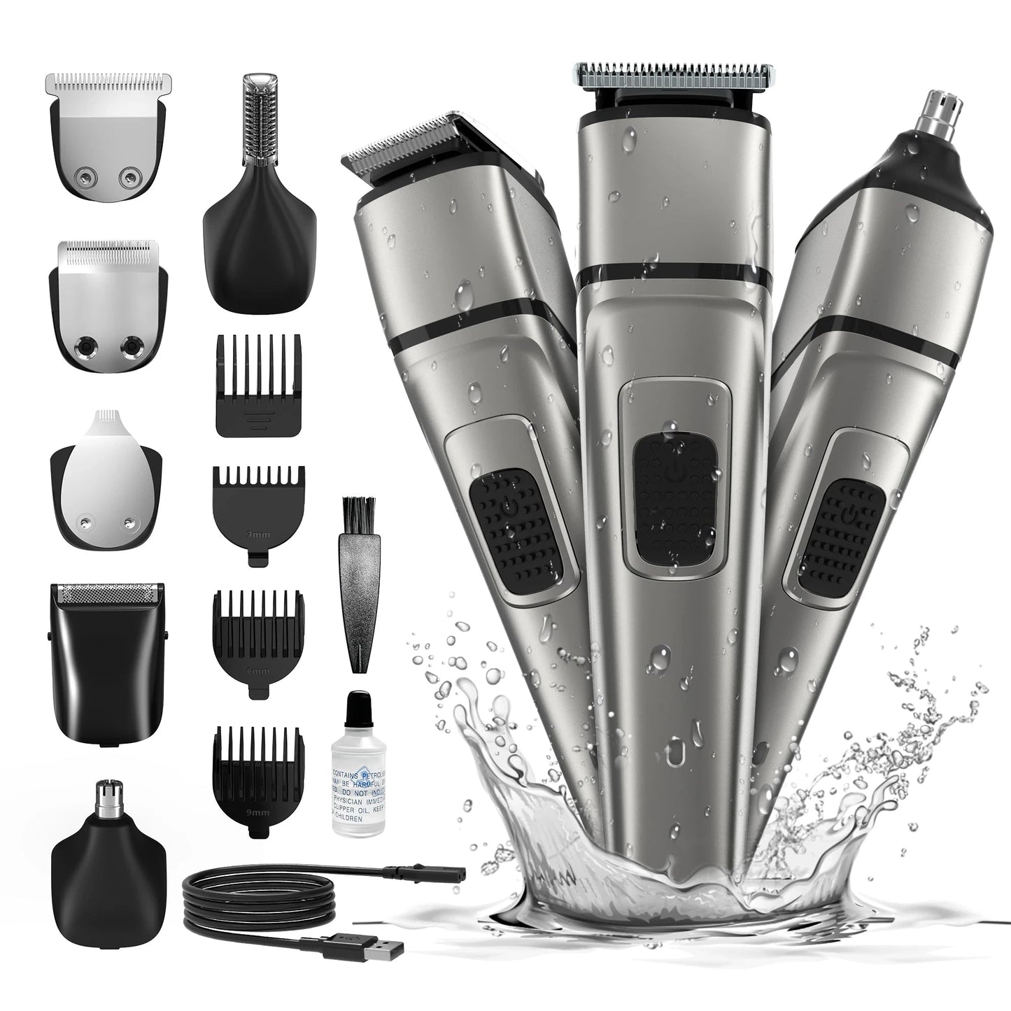 Electric Hair Clippers Shaver For Men's 5 In 1 Professional Ohberri