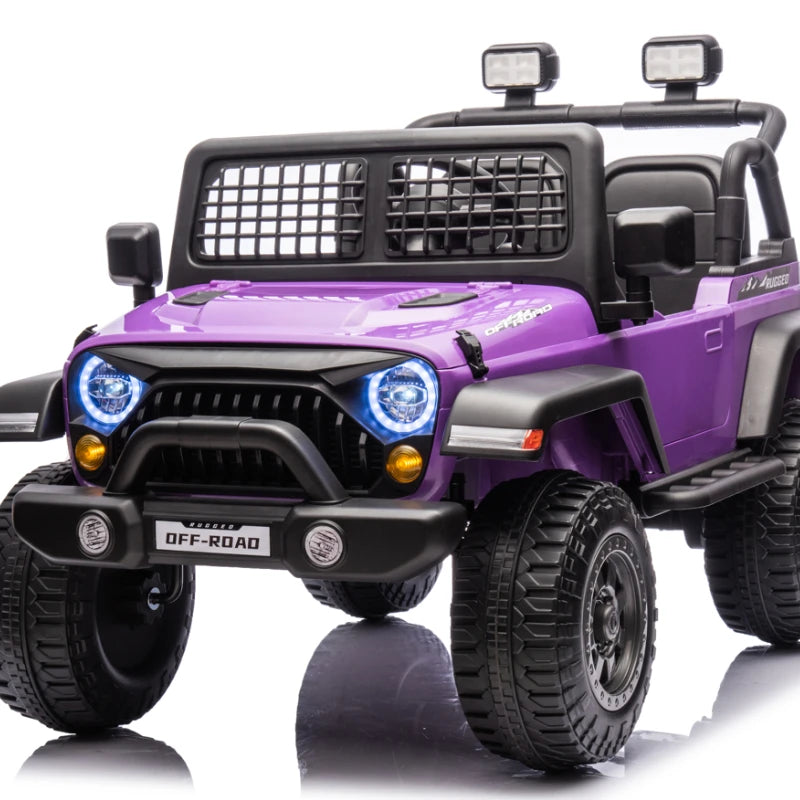 24V Battery Powered Kids Ride On Car Truck Four-wheel Drive Off-Road Controller Double Seats Ohberri