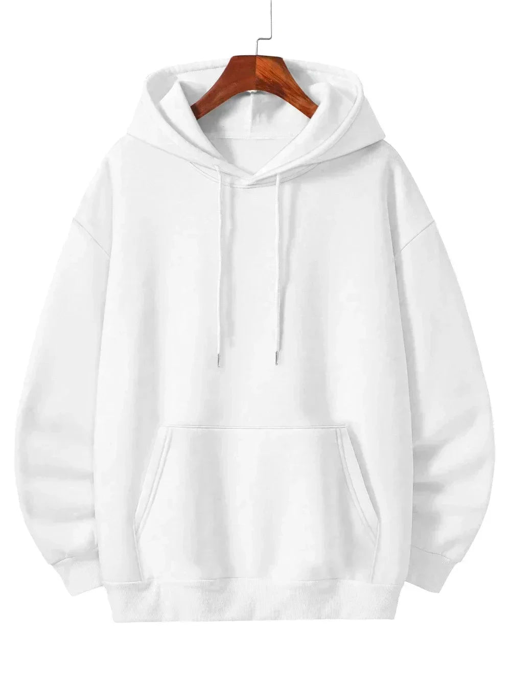 Bold Skull Letter Print Long Sleeve Pullover with I'm Who I Am Design Hoodie Ohberri