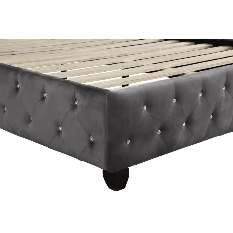 5-Piece Gray Wood Upholstered Bedroom Vanity Set for Stylish Home Decor - Ohberri