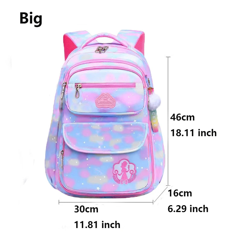 Children Girl Backpack School Bag Pink For Kid Child Teenage Schoolbag Primary Kawaii Cute Waterproof - Ohberri