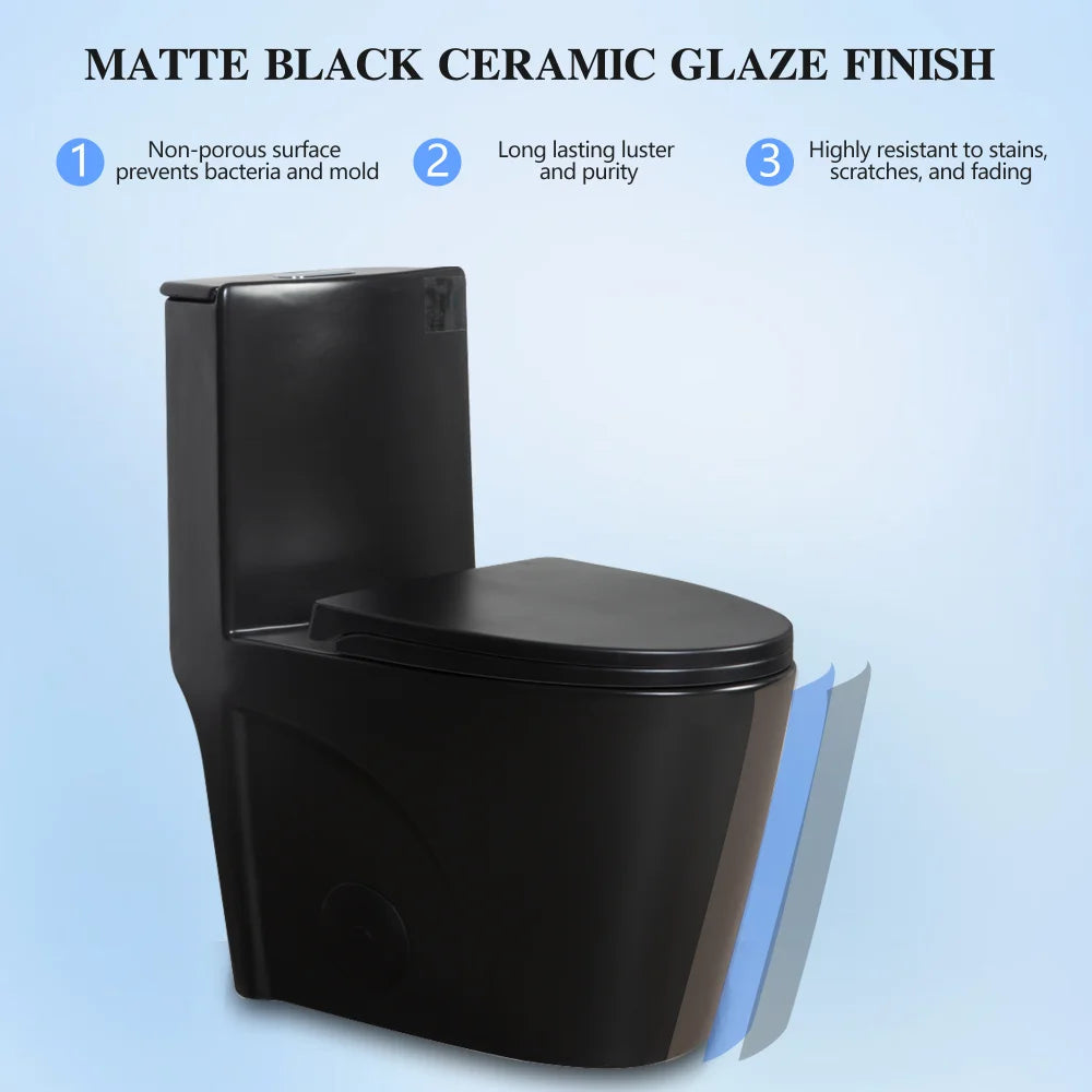 Dual-Flush, Water-Saving Elongated Ohberri